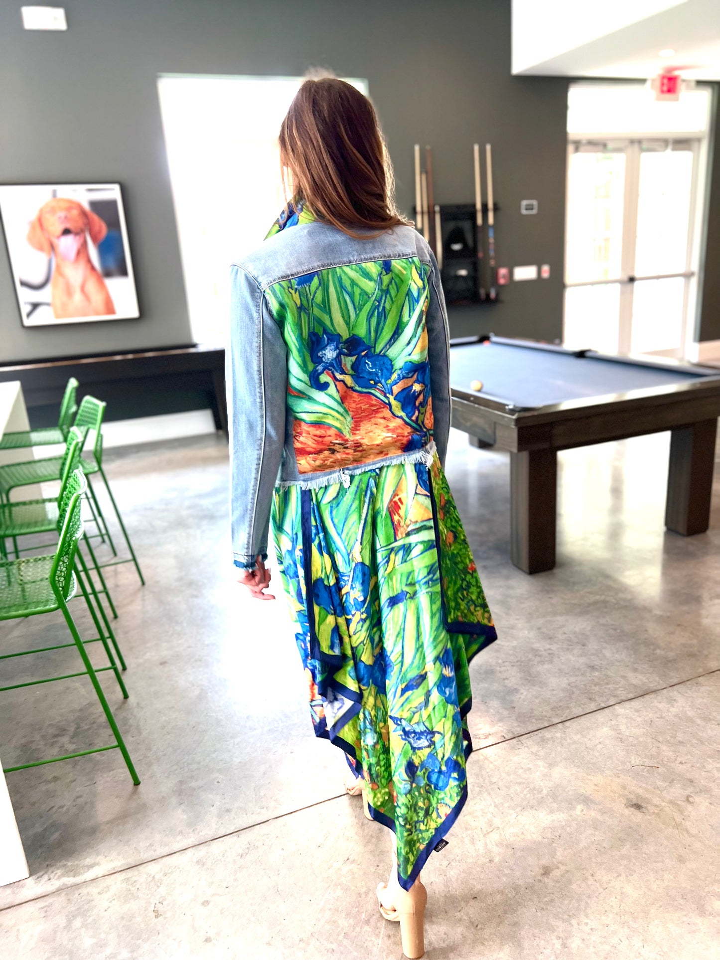 The Light Denim Jacket / Sunset Iris - Stacy Bradley Design