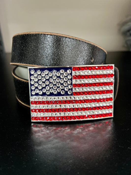 Belt Buckle / American Flag