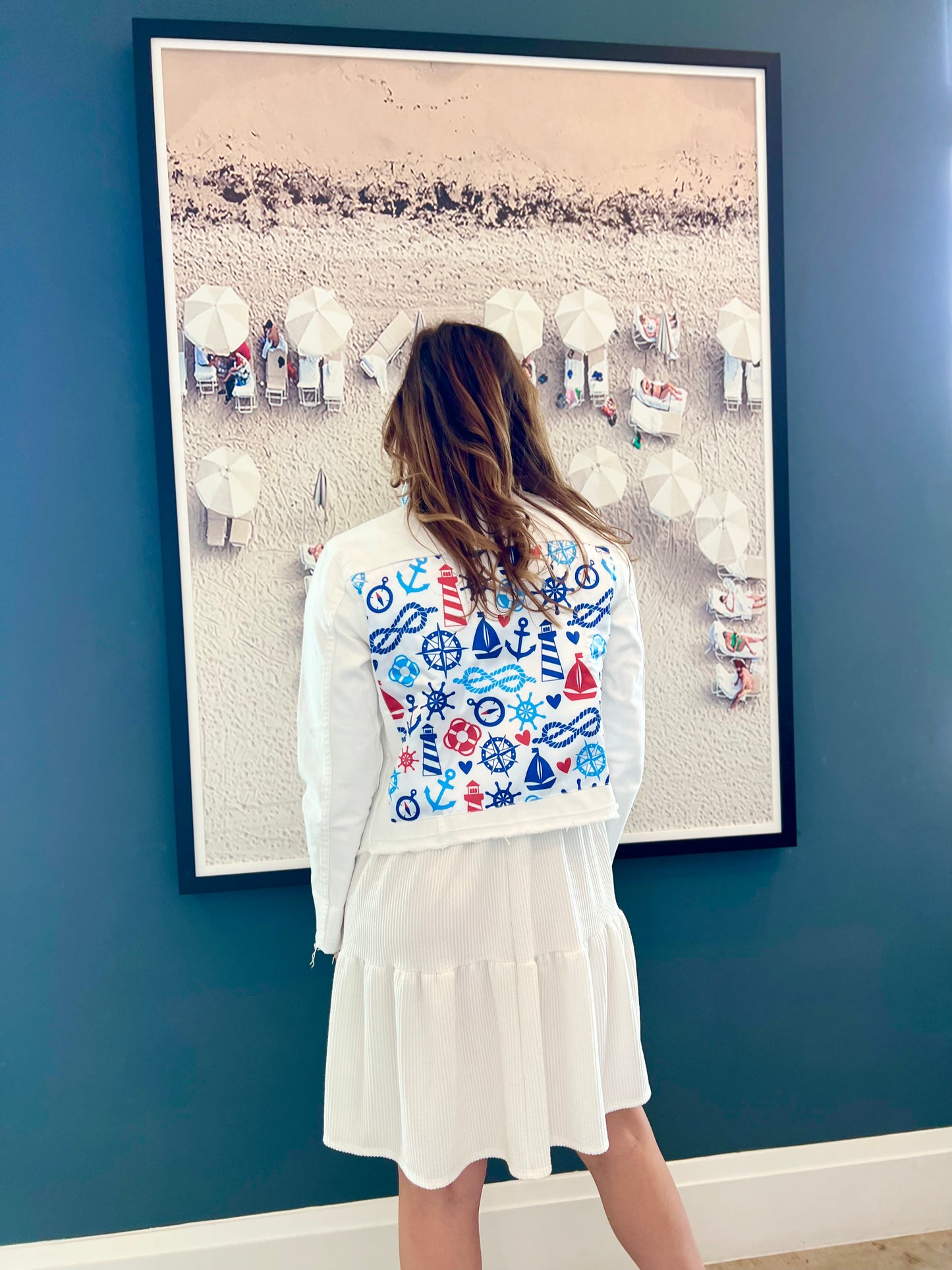 The White Demin Jacket / Nautical Neat