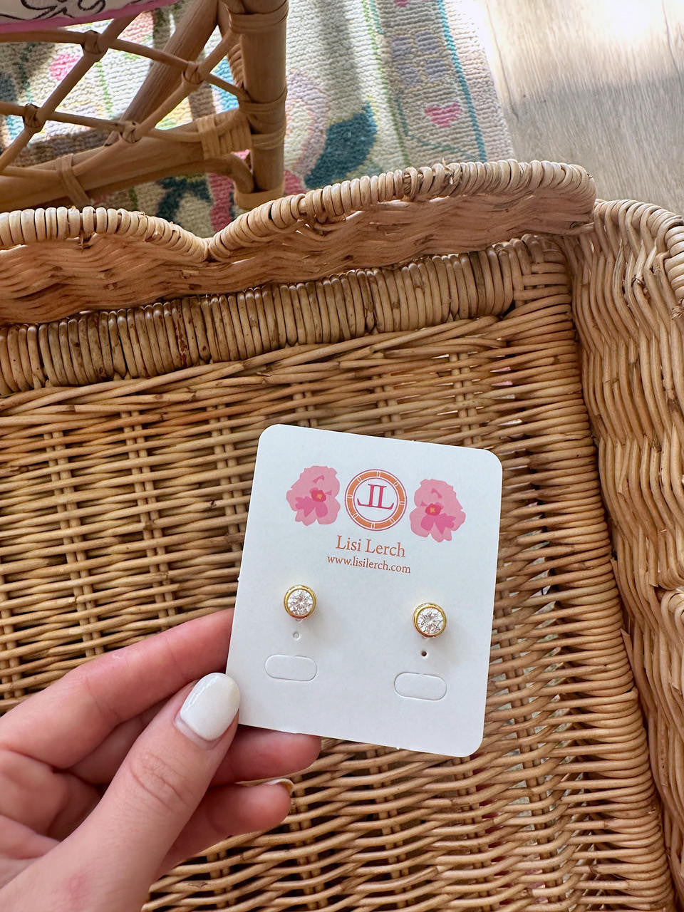 The Baby Bezel Stud - Amy Littleson Collection - Stacy Bradley Design