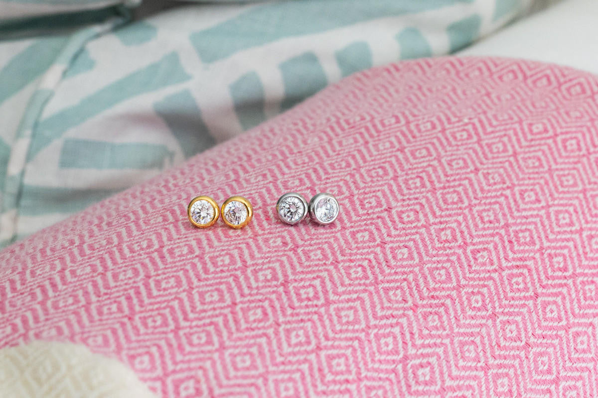 The Baby Bezel Stud - Amy Littleson Collection - Stacy Bradley Design