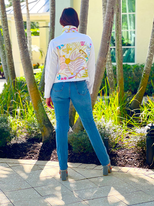 The White Denim Jacket / Cool Summer Nights - Stacy Bradley Design