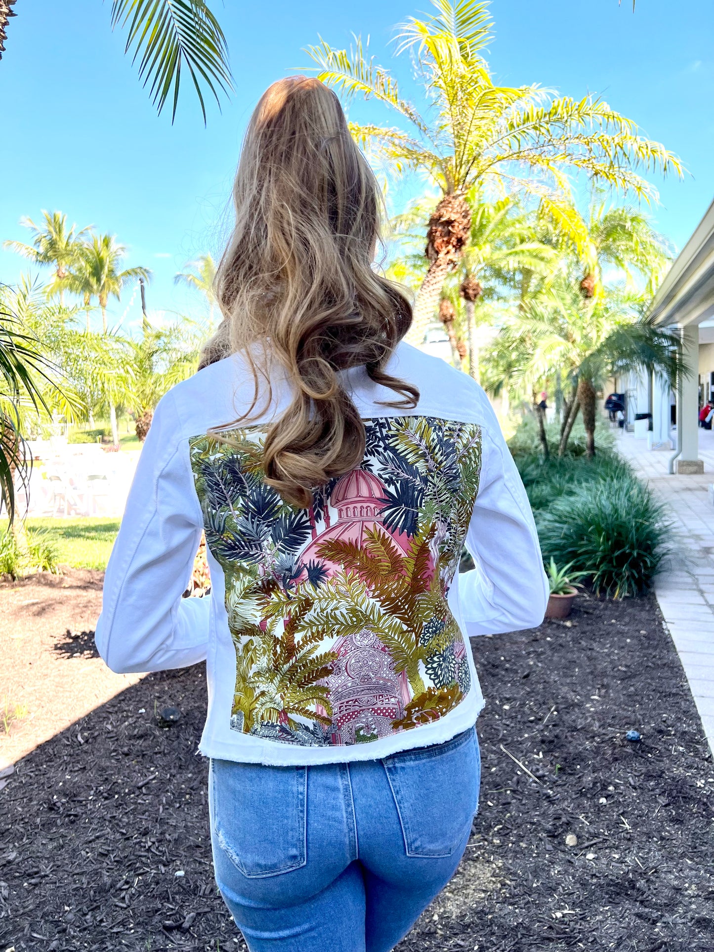 The White Denim Jacket / Fall of Mauve - Stacy Bradley Design