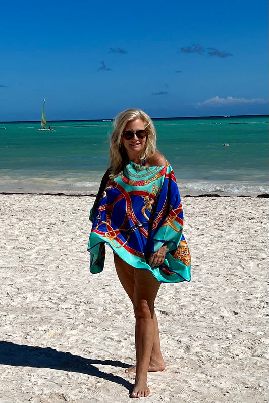 Tunic Blue/Turquoise Stirrup / Wholesale - Stacy Bradley Design