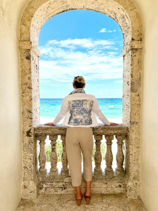 The White Denim Jacket / Totally Toile - Stacy Bradley Design