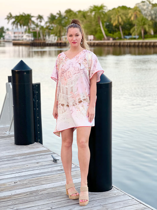 Caftan Love Pink and Orange/Wholesale - Stacy Bradley Design