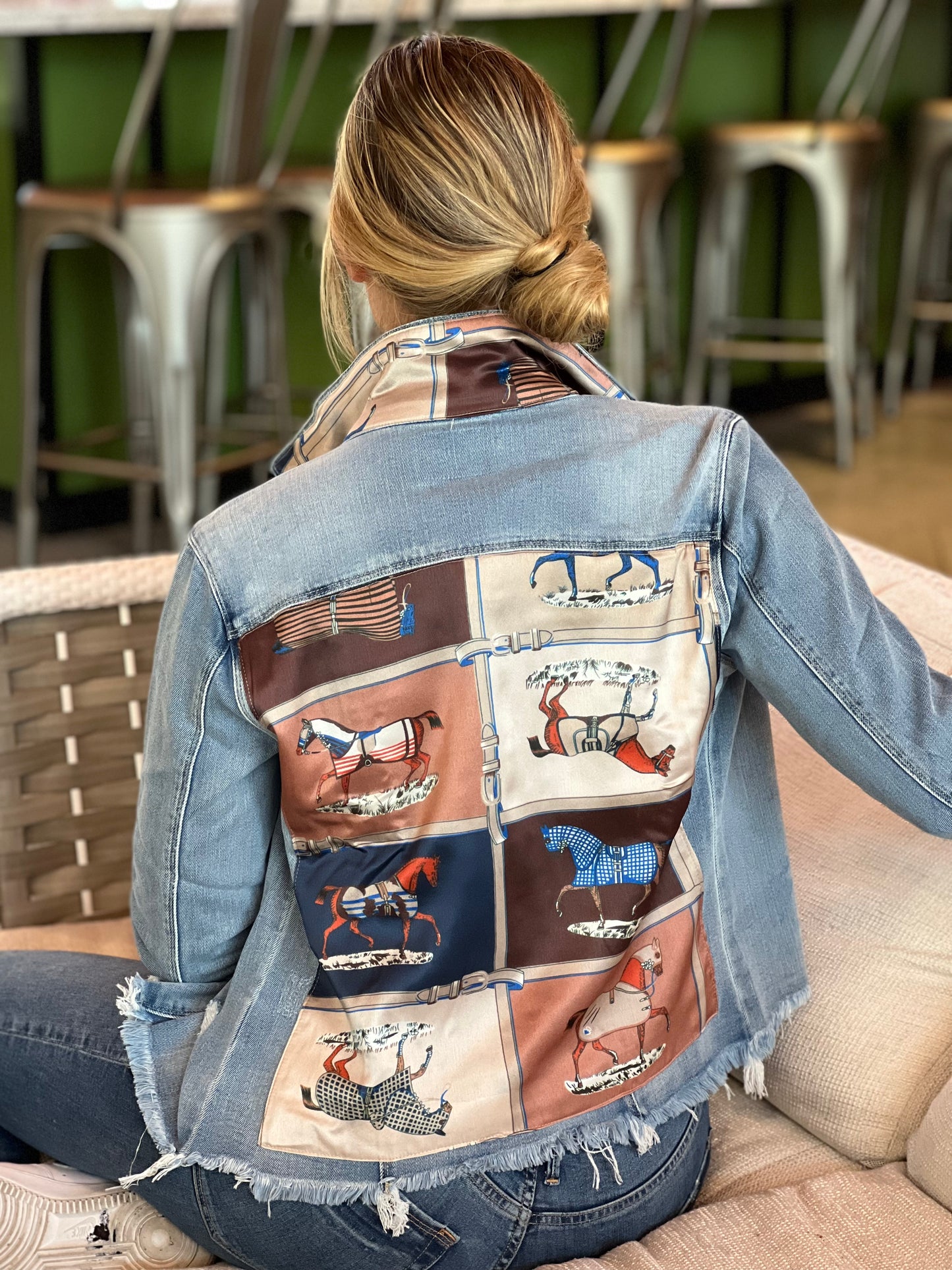 The Light Denim Jacket / Designer Horse - Stacy Bradley Design