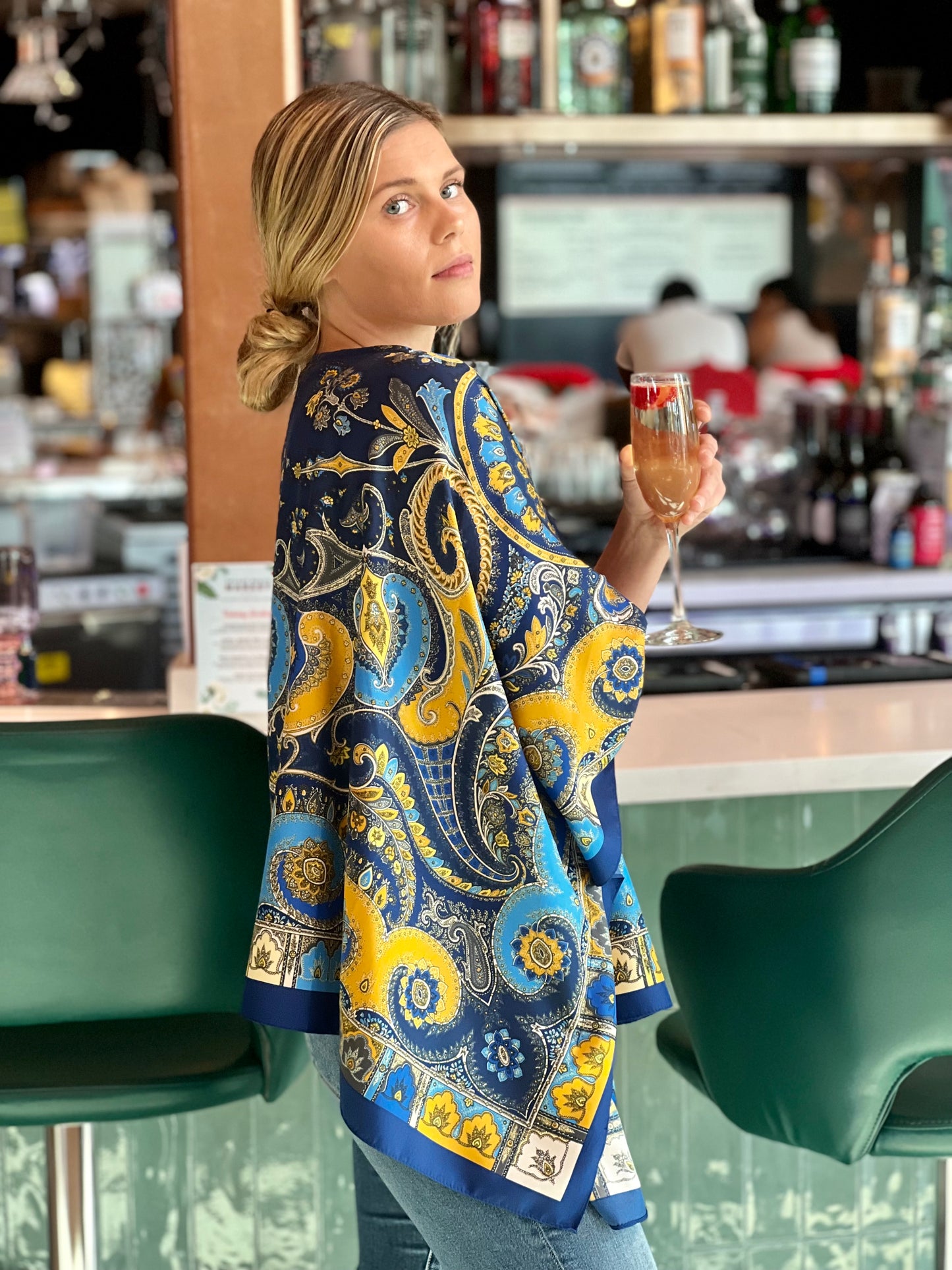 Tunic Navy and Gold