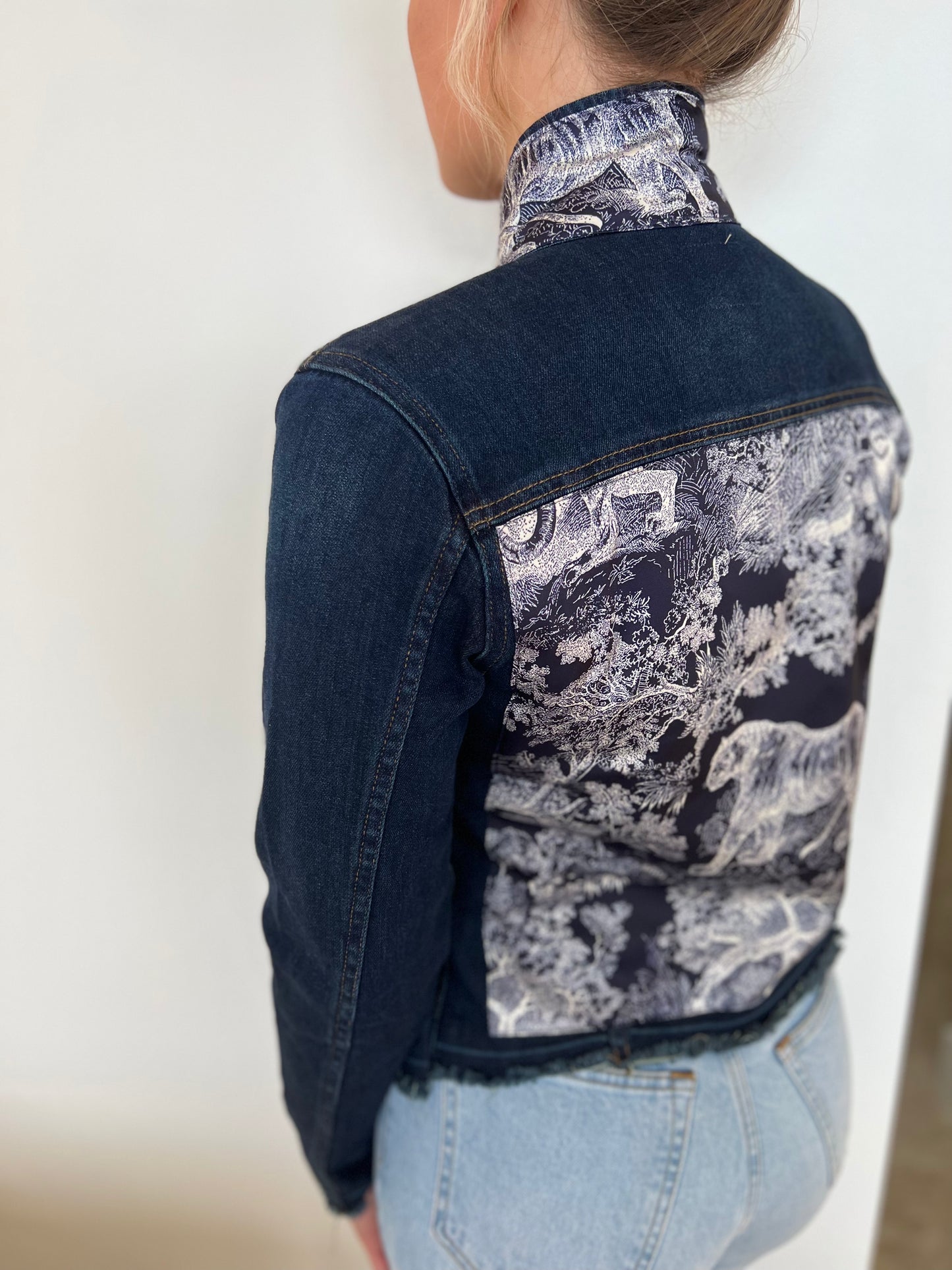 The Dark Denim Jacket / Navy Toile - Stacy Bradley Design
