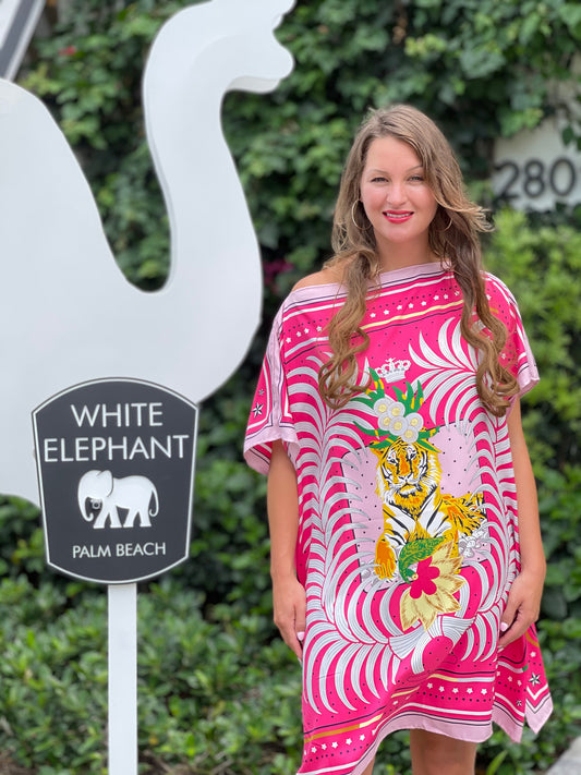 Caftan Pink Lion / Wholesale - Stacy Bradley Design