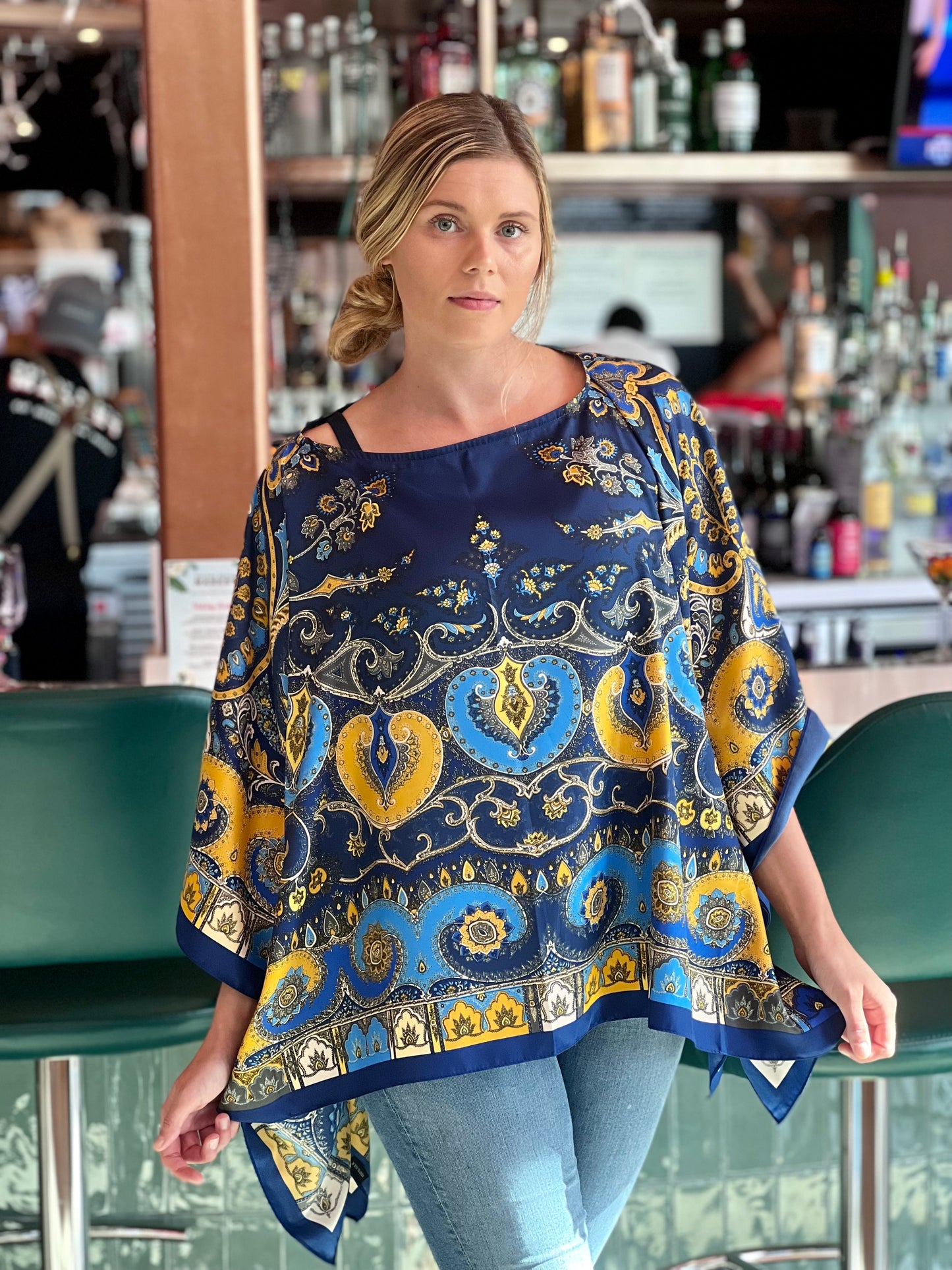 Tunic Navy and Gold / wholesale - Stacy Bradley Design