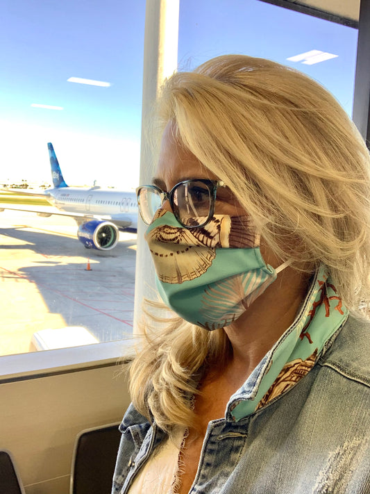 The Light Denim Jacket / Tropical Shells - Stacy Bradley Design