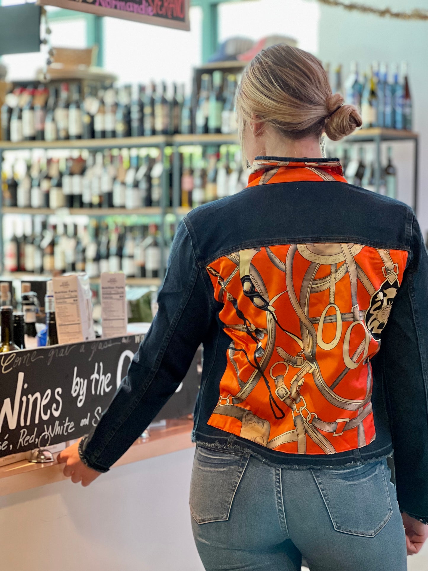 The Dark Denim Jacket / Orange Equestrian / Wholesale - Stacy Bradley Design