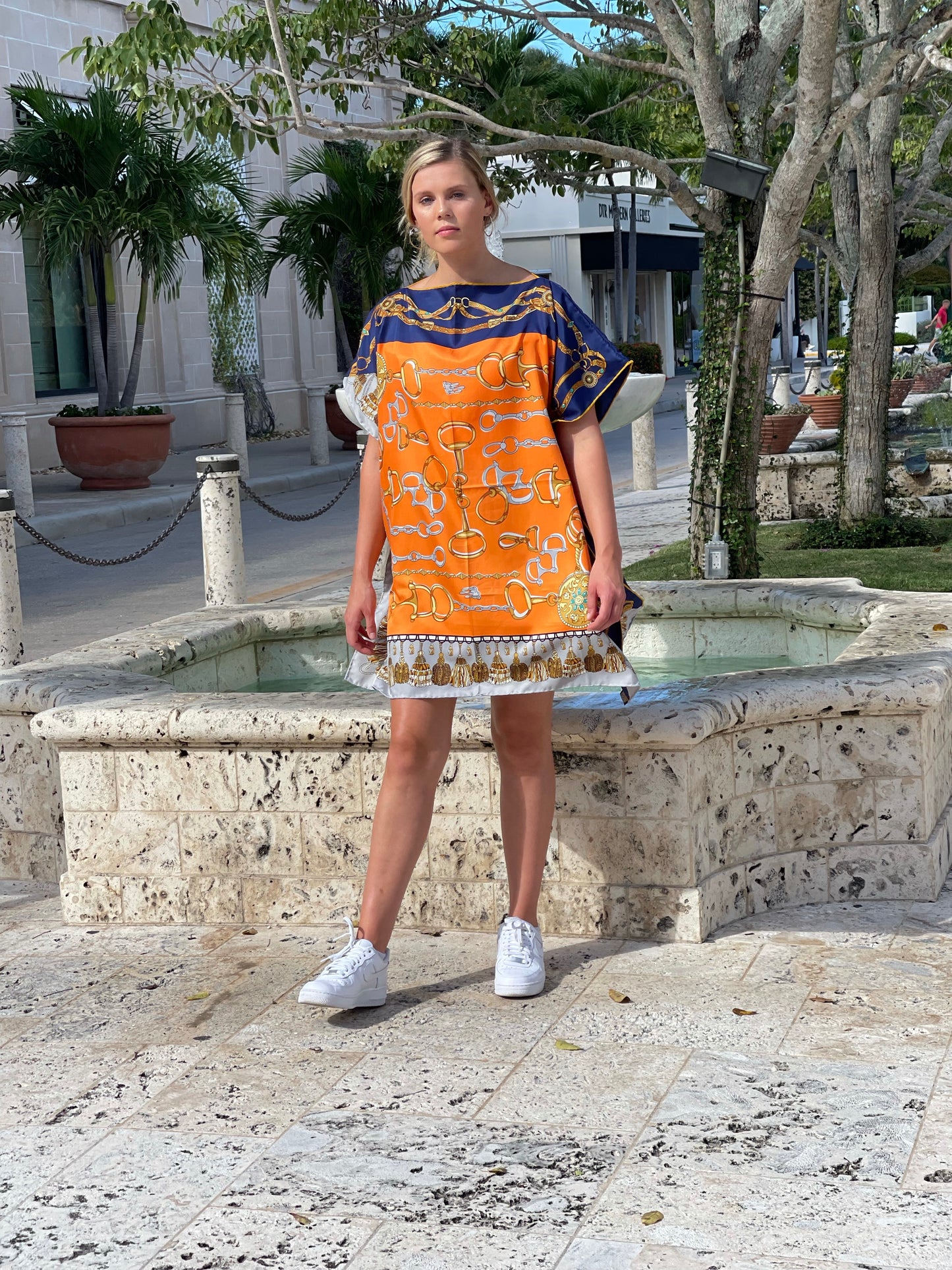 Caftan Orange and Blue Bit / Wholesale - Stacy Bradley Design