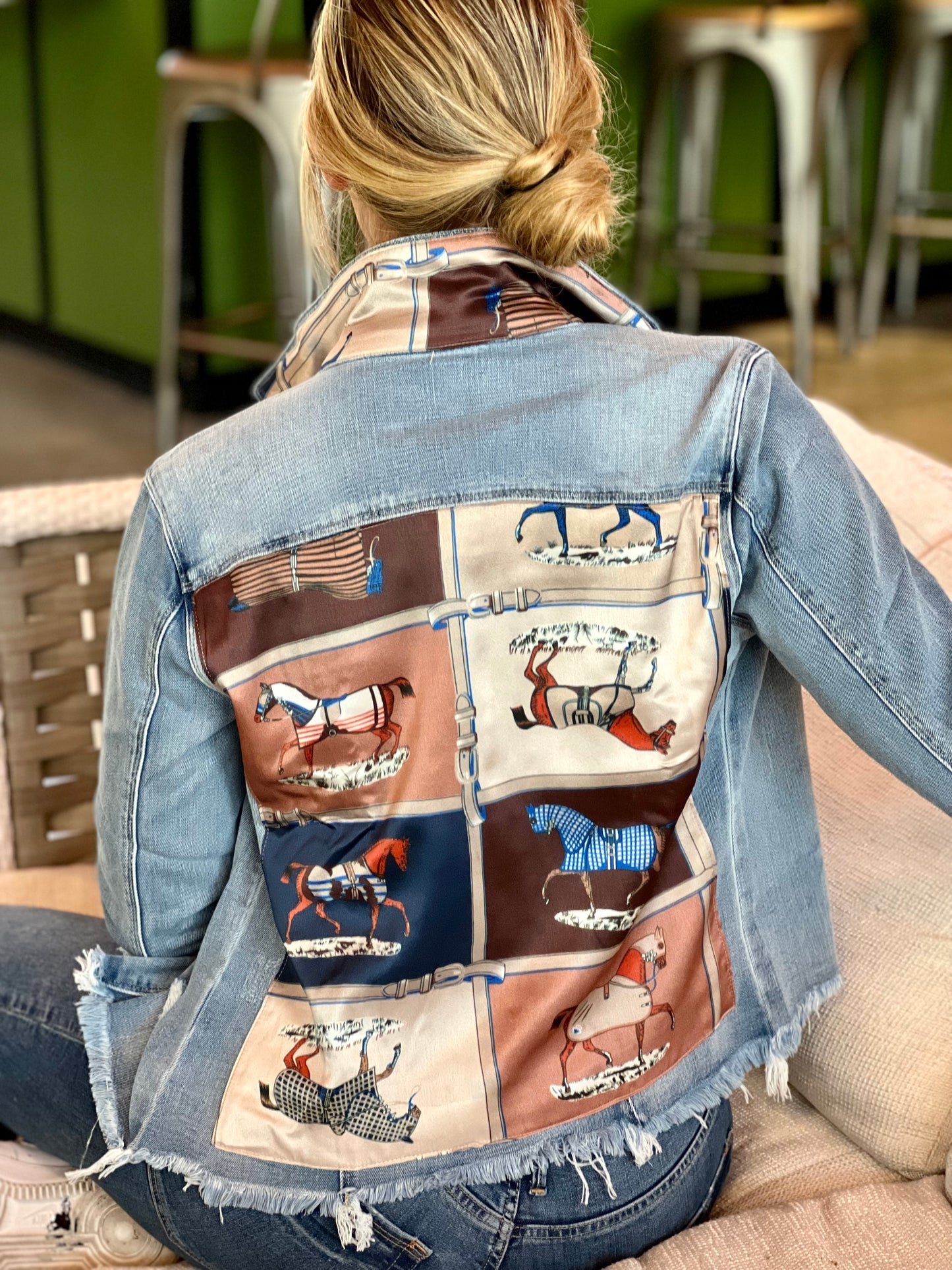 The Light Denim Jacket / Designer Horse - Stacy Bradley Design