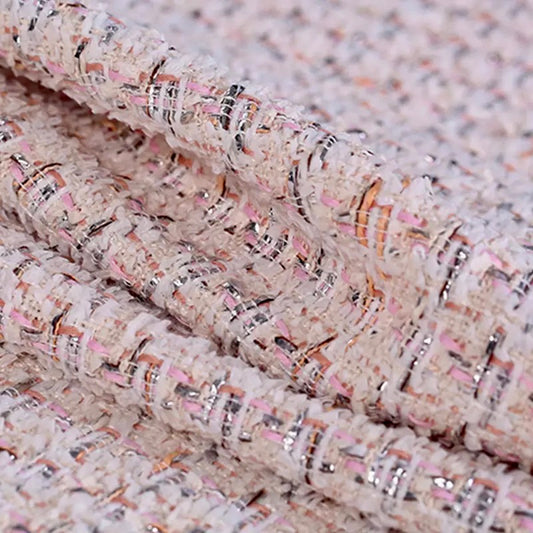 The White Denim Jacket / Tweed Light Pink / Wholesale - Stacy Bradley Design