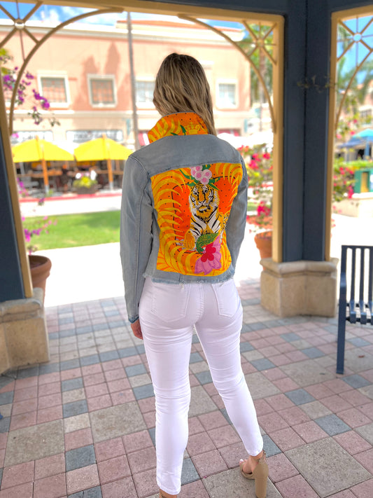 The Light Denim Jacket / Orange Tiger / Wholesale - Stacy Bradley Design