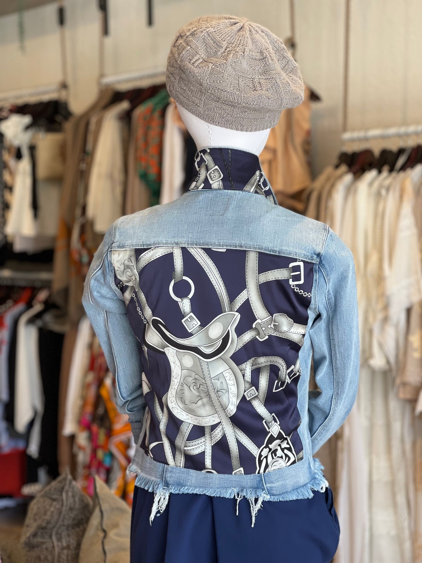 The Light Denim Jacket / Silver Equestian - Stacy Bradley Design
