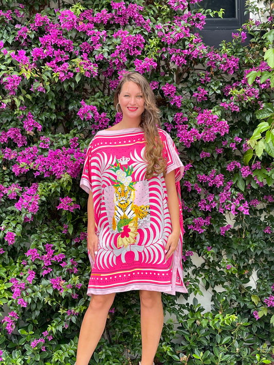 Caftan Pink Lion / Wholesale - Stacy Bradley Design