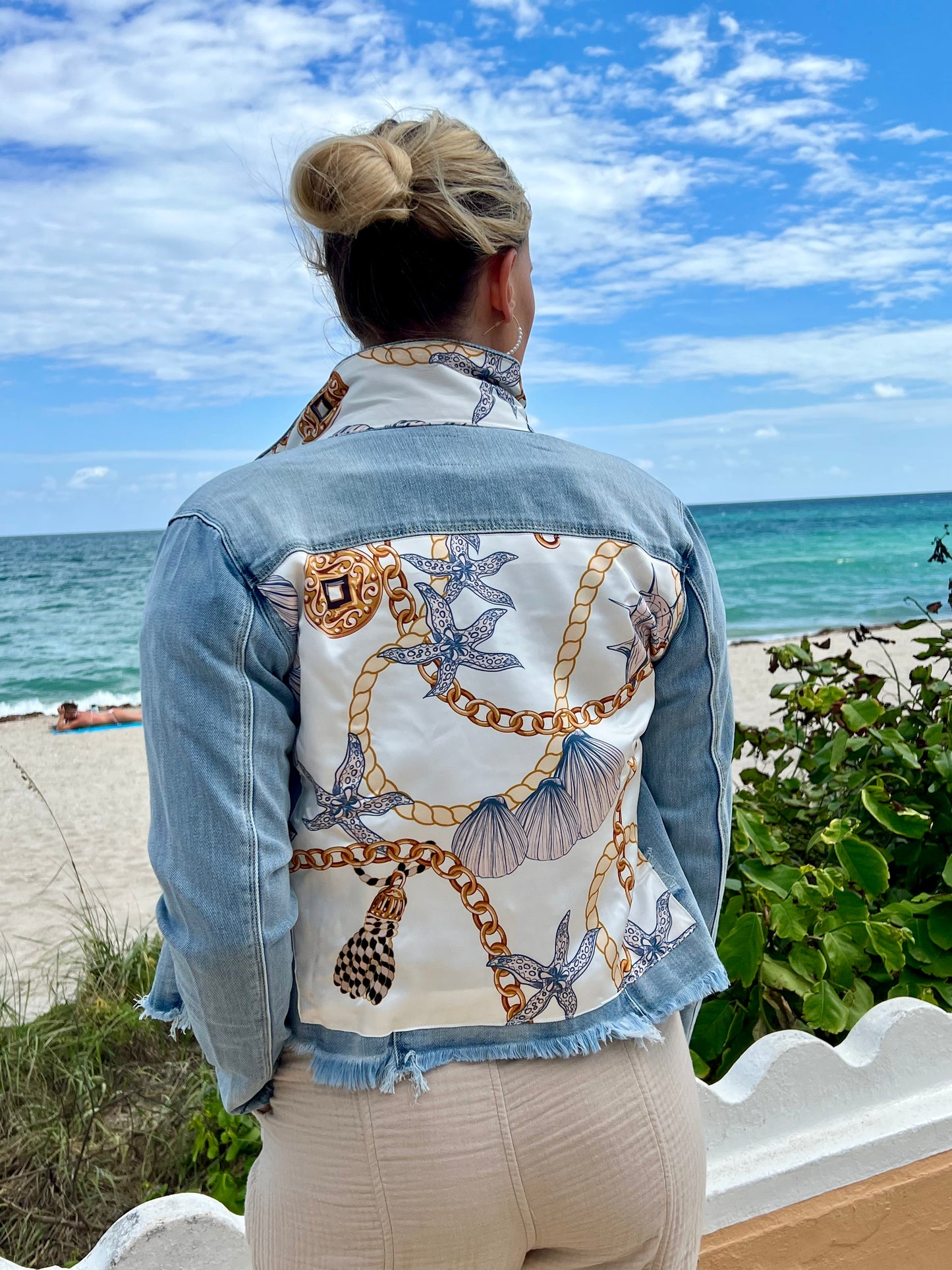 The Light Denim Jacket / Ocean Inspiration / Wholesale - Stacy Bradley Design