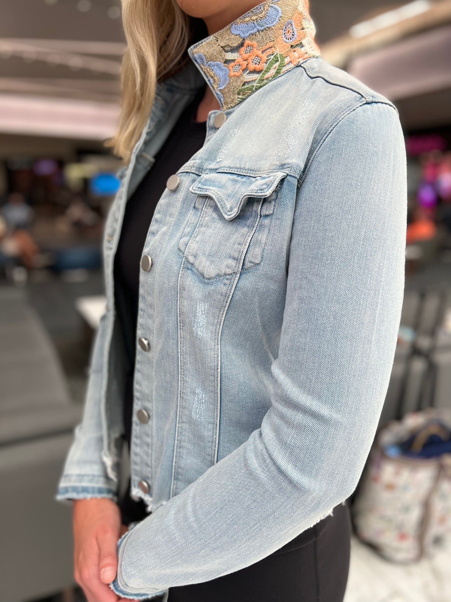 The Light Denim Jacket / Lavish Lace / Wholesale - Stacy Bradley Design
