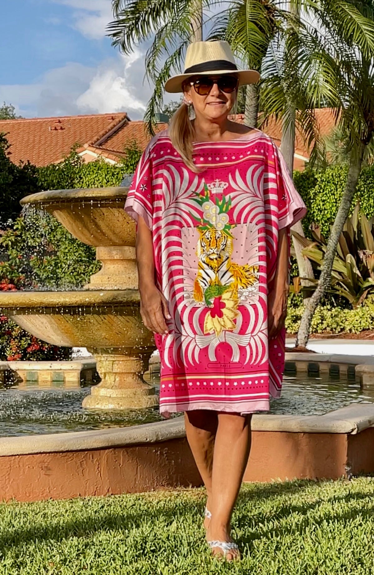 Caftan Pink Lion / Wholesale - Stacy Bradley Design