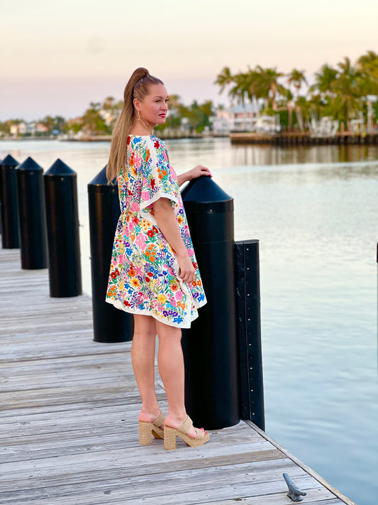 Caftan / Field  of Flowers /Wholesale - Stacy Bradley Design