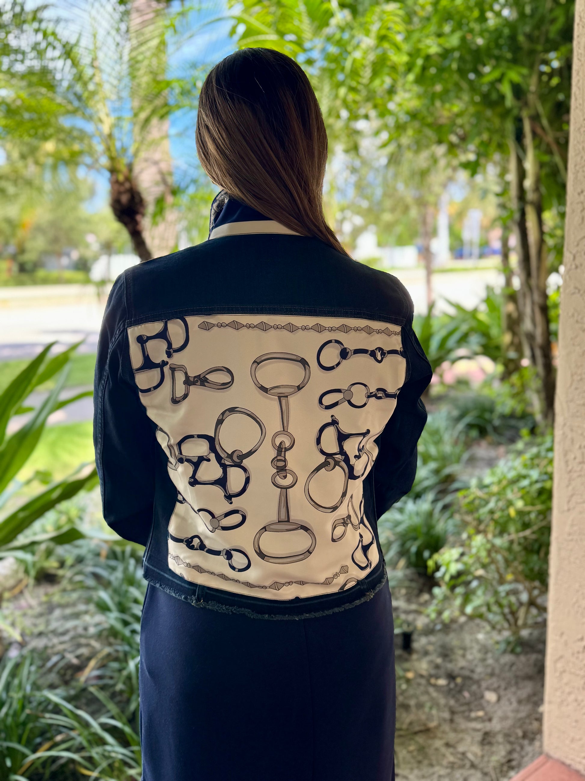 The Dark Denim Jacket / Navy Bit - Stacy Bradley Design