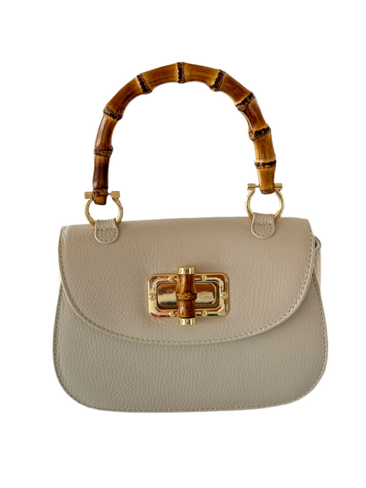 Purse / Como Crossbody Italian Leather / Beige