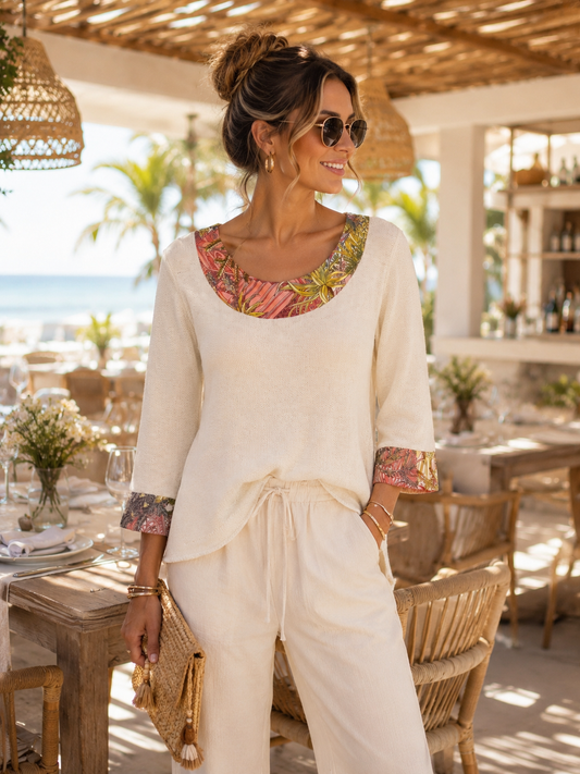 Sweater / Beige / Fall of Mauve - Stacy Bradley Design
