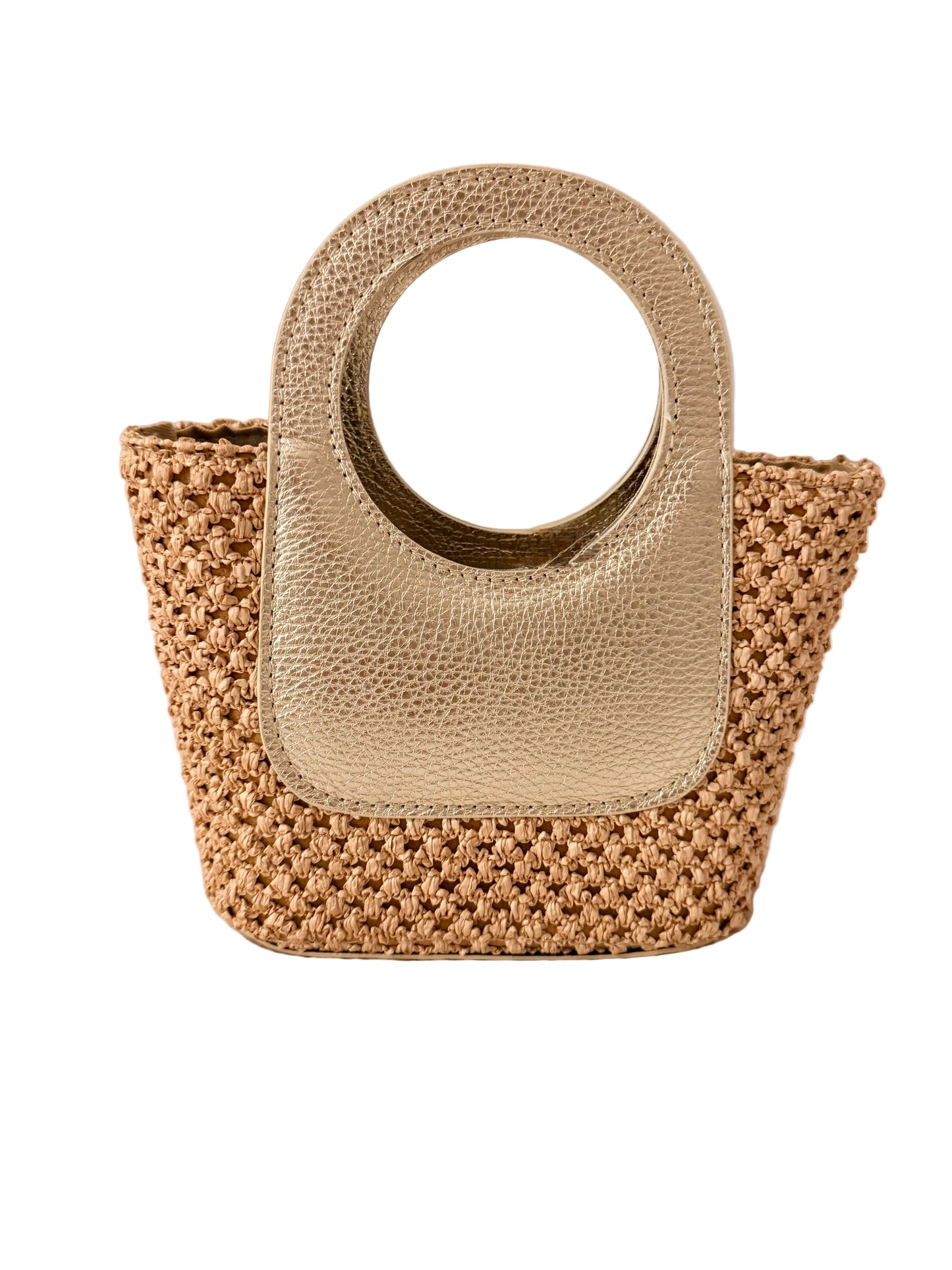 Purse / Turin Crossbody Italian Leather / Gold