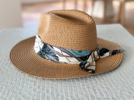 Hat / Navy Teal Tassel - Stacy Bradley Design