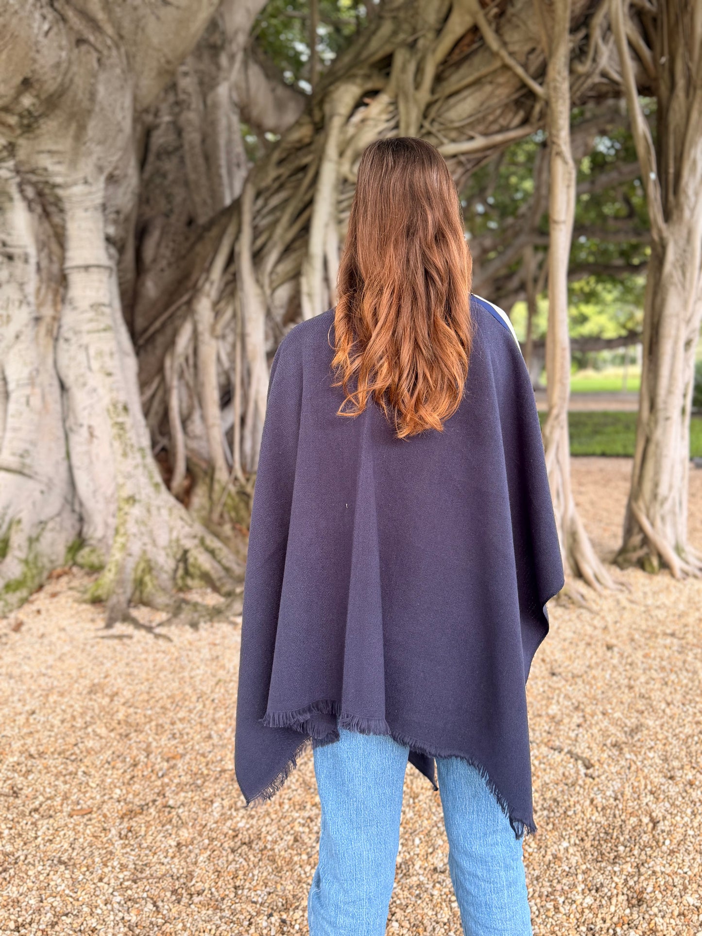 Pull Through Wrap / Navy / Blue Bit