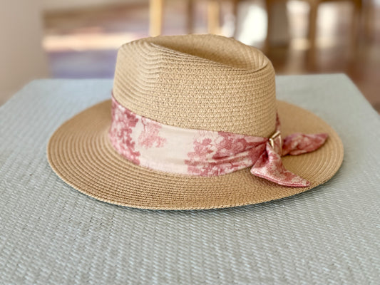 Hat / Pink Toile - Stacy Bradley Design