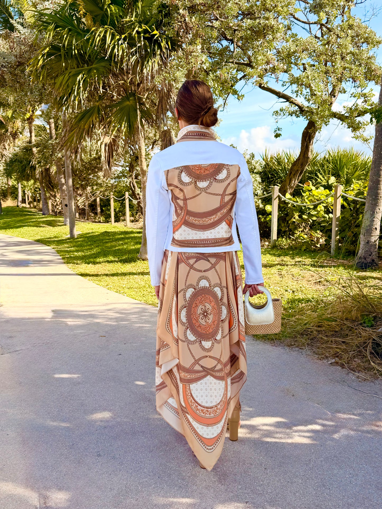 Silk Dress / Beige Elegance