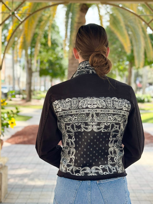 The Black Denim Jacket / Let’s Do Western / Black