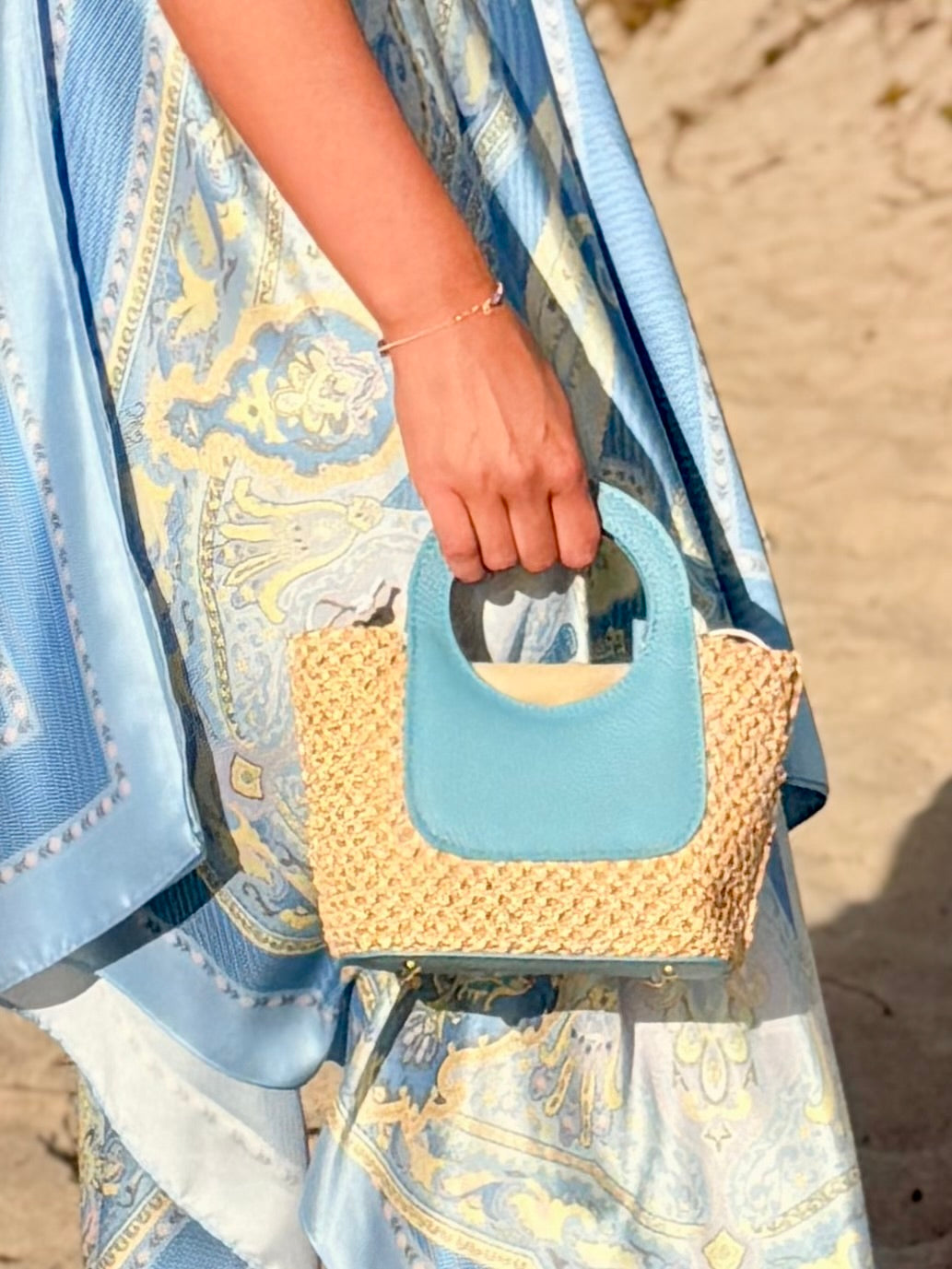 Purse / Turin Crossbody Italian Leather / Blue