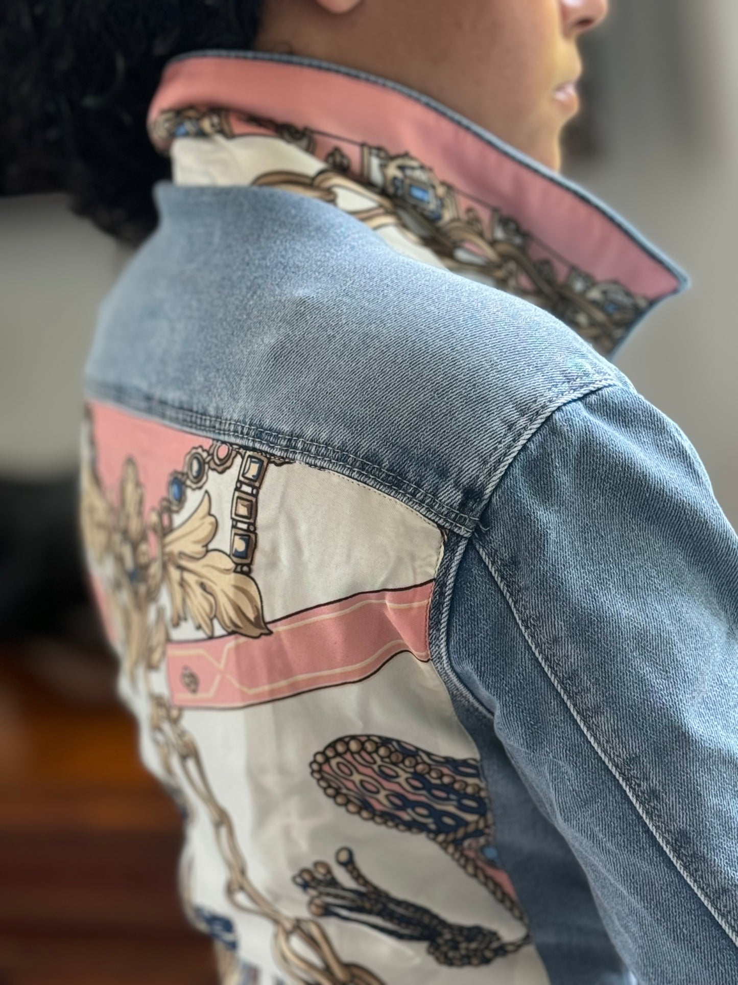 The Light Denim Jacket / Blush and Gold - LIMITED EDITION