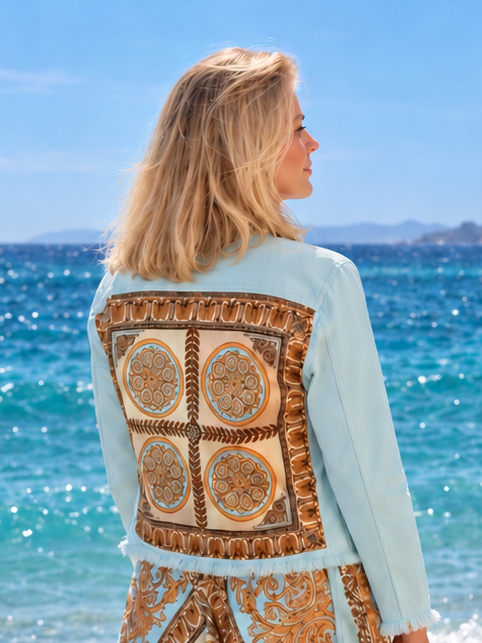 The Nantucket Breeze Denim Jacket / Golden Riviera