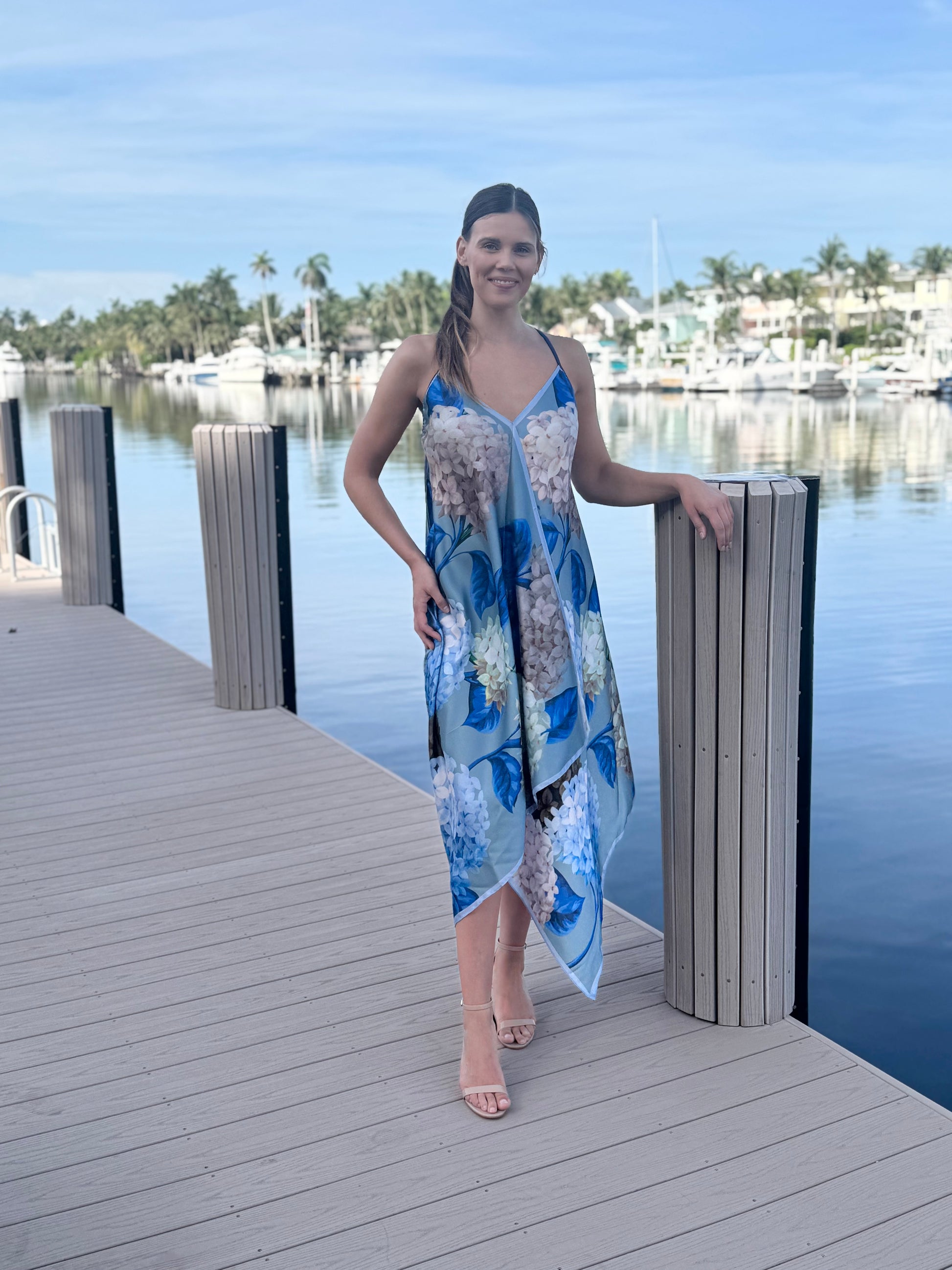 Silk Dress / Mixed Hydrangea Silk Dress / Mixed Hydrangea