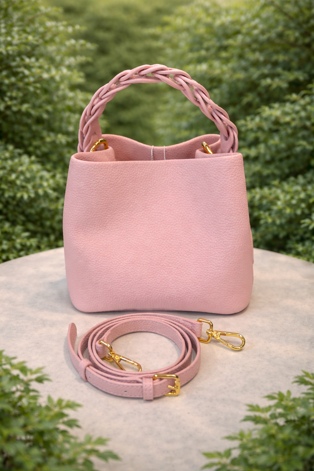 Purse / Braided Mini / Pink - Stacy Bradley Design