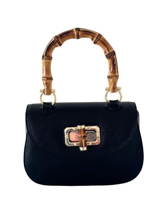 Purse / Como Crossbody Italian Leather / Black