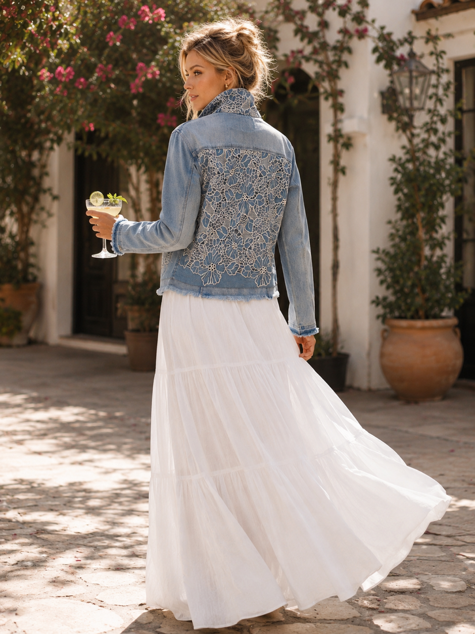 The Light Denim Jacket / Denim Lace