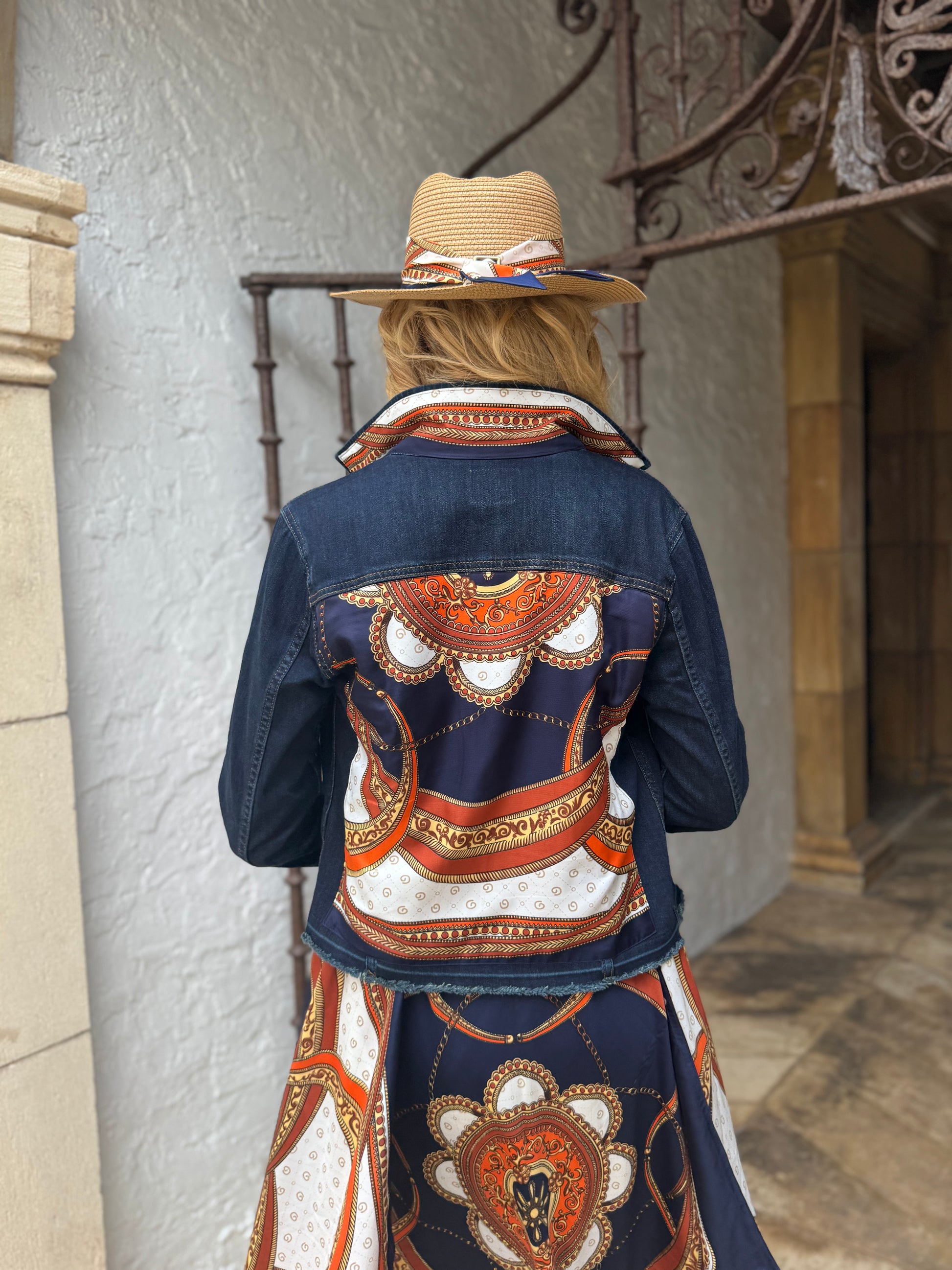 The Dark Denim Jacket / Navy Elegance - Stacy Bradley Design