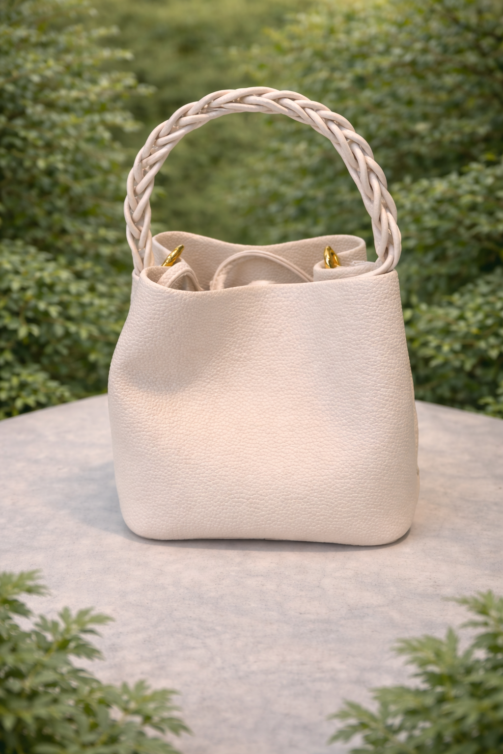 Purse / Braided Mini / Beige - Stacy Bradley Design