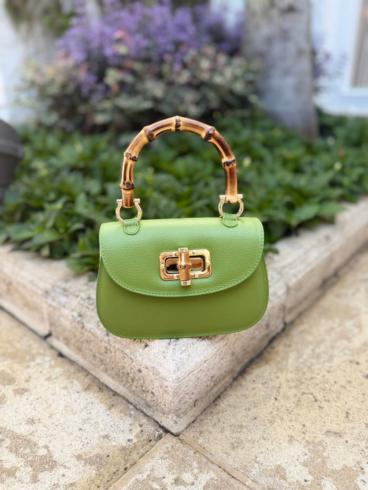 Purse / Como Crossbody Italian Leather / Green