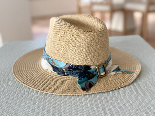 Hat / Navy Teal Tassel - Stacy Bradley Design