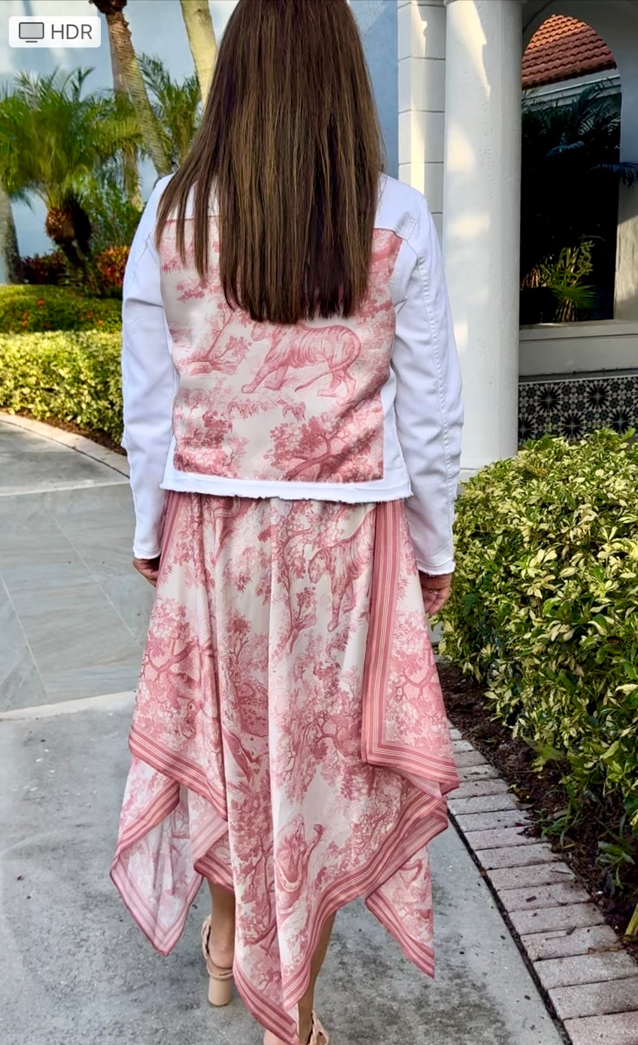 Silk Dress / Pink Toile Silk Dress / Pink Toile