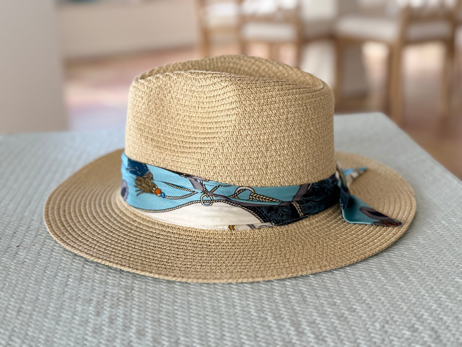 Hat / Navy Teal Tassel - Stacy Bradley Design