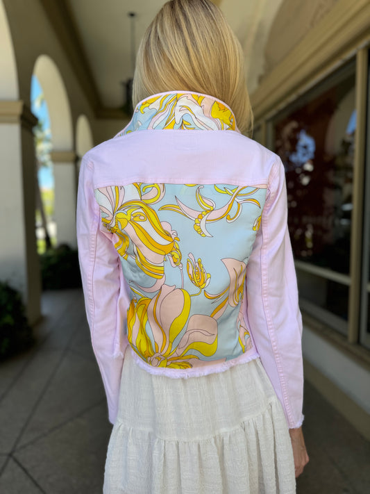 The Pink Denim Jacket / Pastel Pucci / Wholesale - Stacy Bradley Design